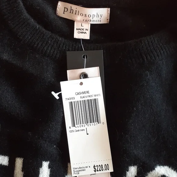 Philosophy size L sweater cashmere - Picture 2 of 3
